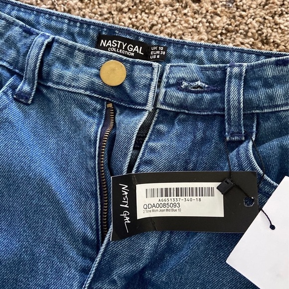 Nasty Gal NWT two toned mom jeans - Picture 4 of 4